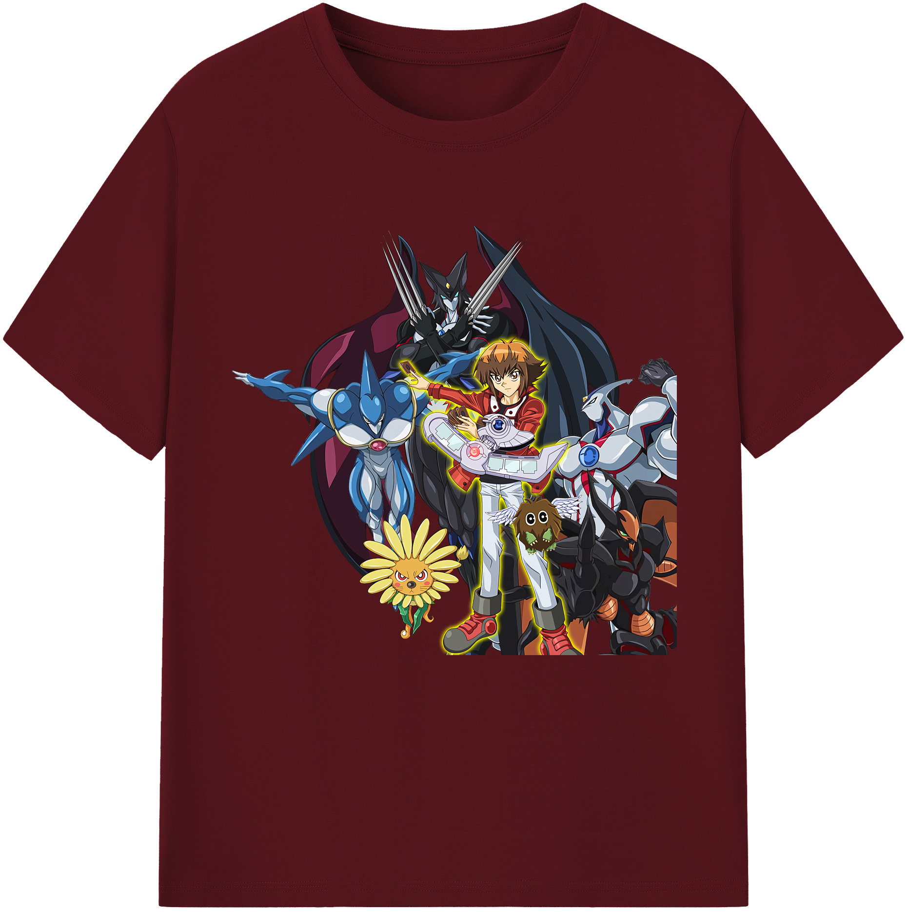 （画像用） 遊☆戯☆王 Yu-Gi-Oh! 綿100％半袖Tシャツ（フロントプリント）